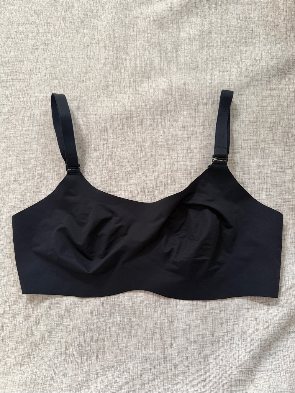 KNIX unlined wireless bra black size‎ 4 seamless